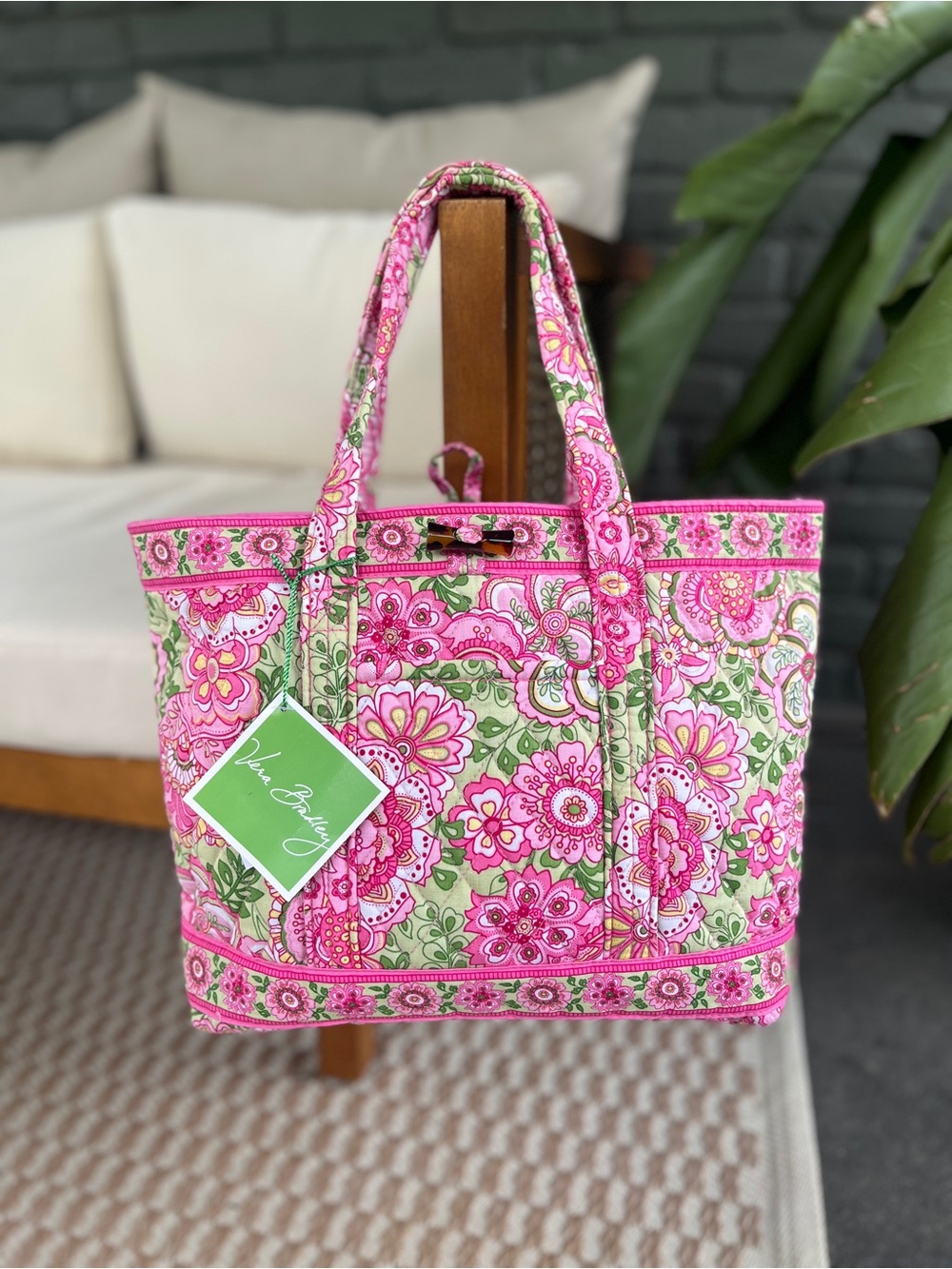 Vera Bradley Petal Pink Toggle Tote